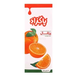 آبمیوه پرتقال پاکزاد حجم 200 میلی لیتری
