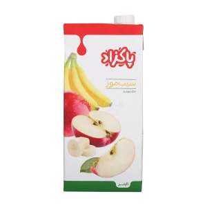  آبمیوه سیب و موز پاکزاد حجم 200 میلی لیتری