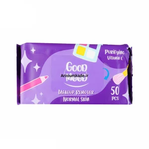 دستمال مرطوب پاک کننده آرایش گودمود بسته 50 برگی