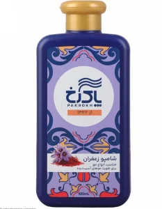 شامپو موی سر پاکرخ حاوی عصاره زعفران حجم 400 میلی لیتری