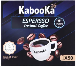 قهوه فوری اسپرسو کابکا وزن 2.5 گرم بسته 50 عددی