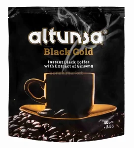 پودر قهوه آلتونسا مدل Black Gold بسته 40 عددی