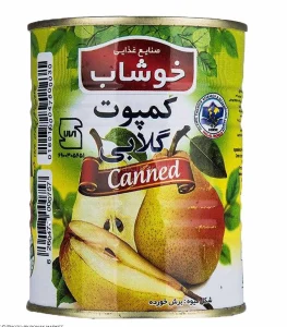 کمپوت گلابی خوشاب وزن 350 گرمی