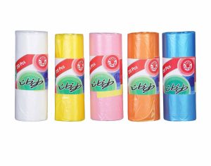 کیسه زباله رنگی طوفان سایز 80*55 بسته 20 عددی